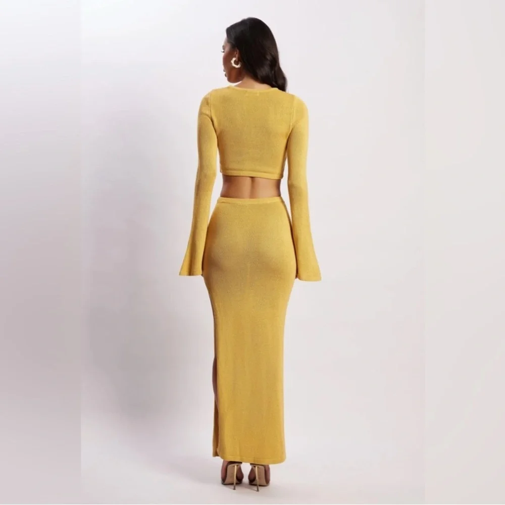 Meshki Anna Yellow Maxi Dress - Picture 2 of 4